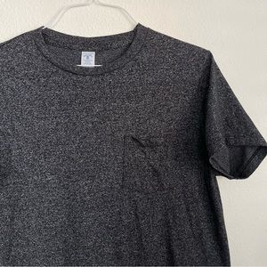 Velva Sheen Heather Twist Pocket Short Sleeve Tee T Shirt